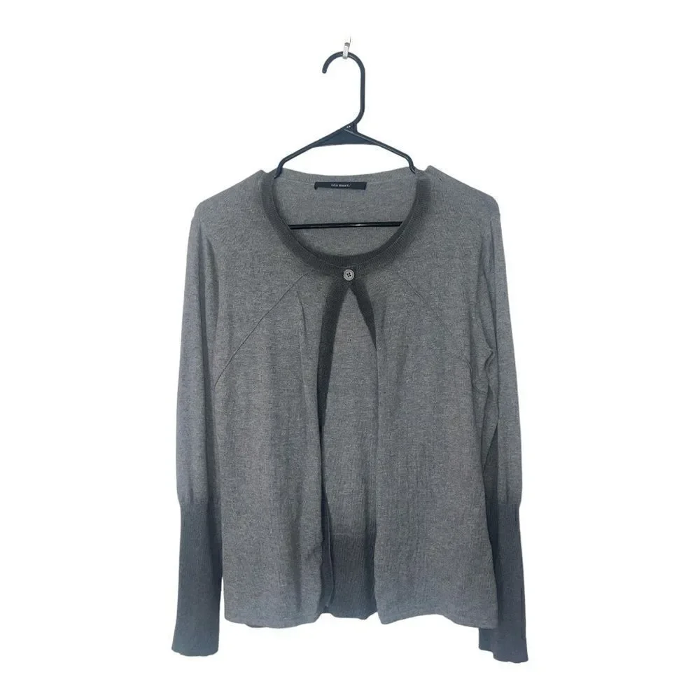 Sita Murt Wool Blend Cardigan 2 in 1 Gray 40